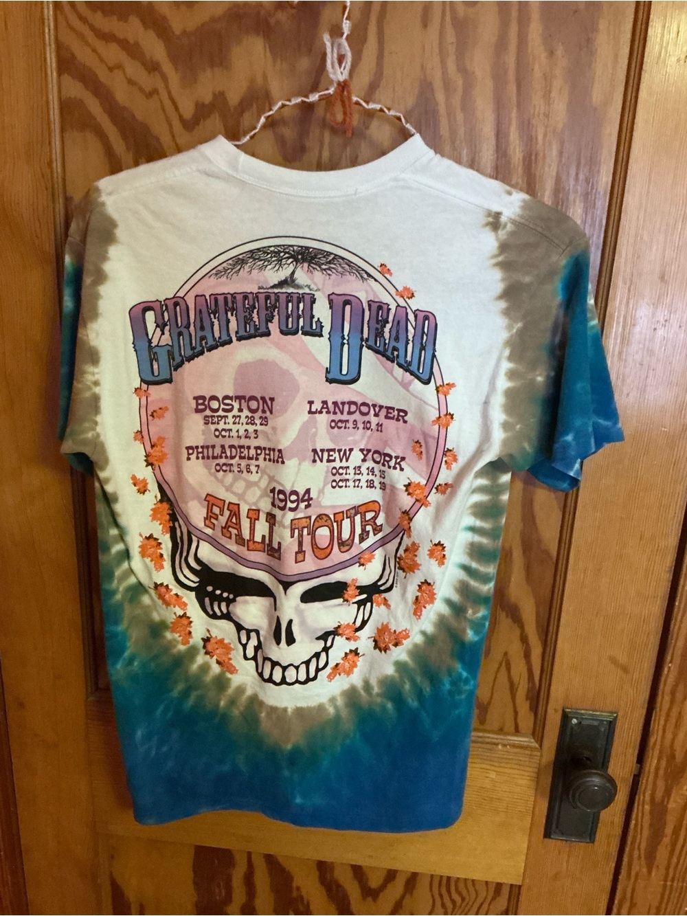 Liquid Blue Grateful Dead Harvester Tie Dye T Shirt Medium Fall Autumn Deadhead - Picture 8 of 9